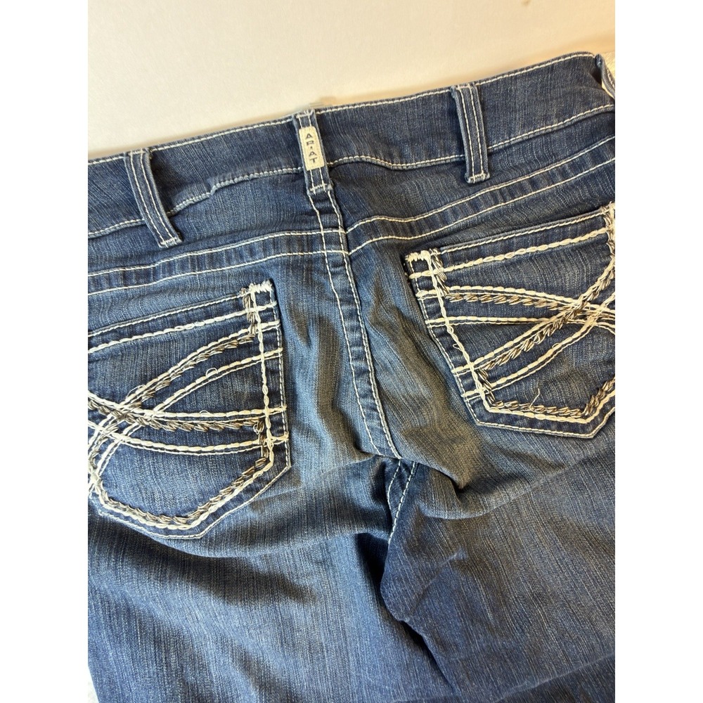 Ariat REAL Womens Jeans 32R 32x32 Marine Mid Rise Bootcut Western Cowgirl - Picture 5 of 11